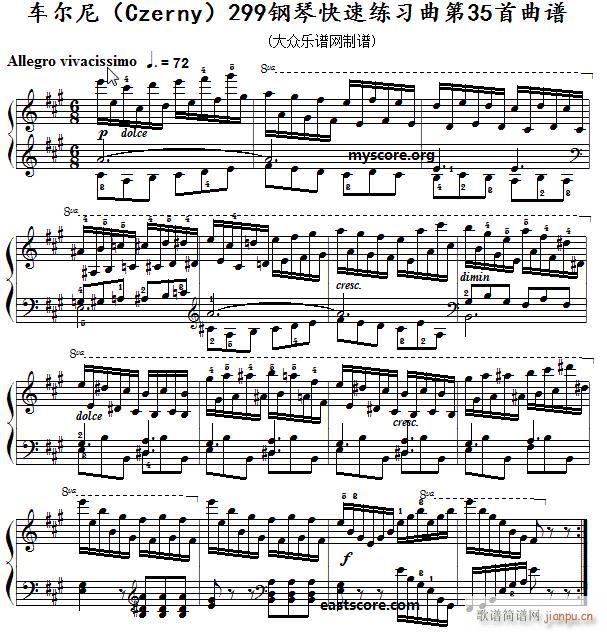 ܇(ch��)���� ��ٿ��پ����� Czerny 299 ��35�� ��������ʾ(����V)1