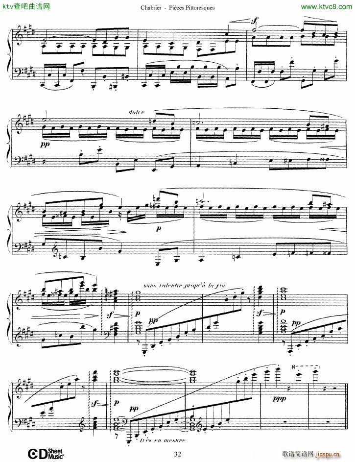 Chabrier Pi��ces Pittoresques 7 10(����V)3