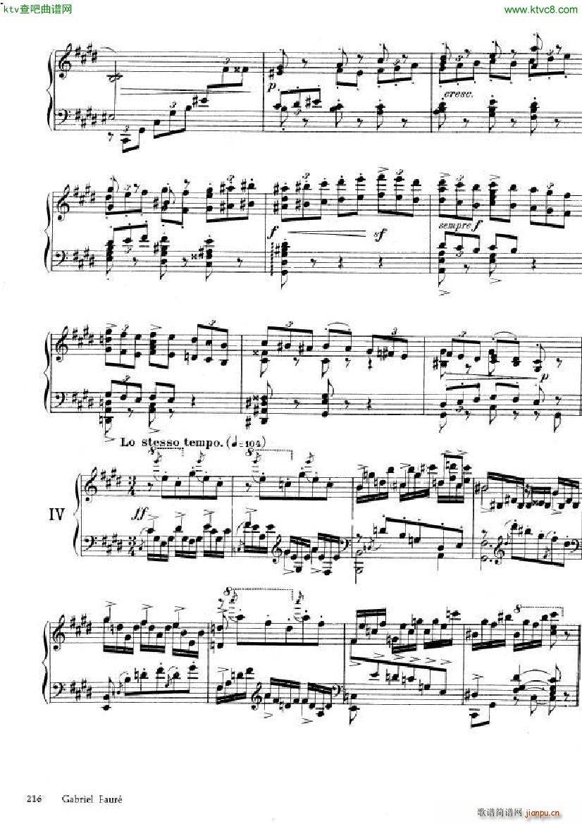 Faur�� Theme et variations opus 73(����V)6