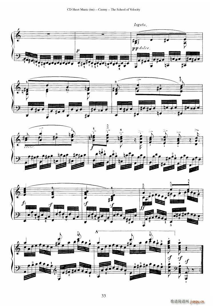 Czerny op 299 Schule der Gel ufigkeit 2(����V)33