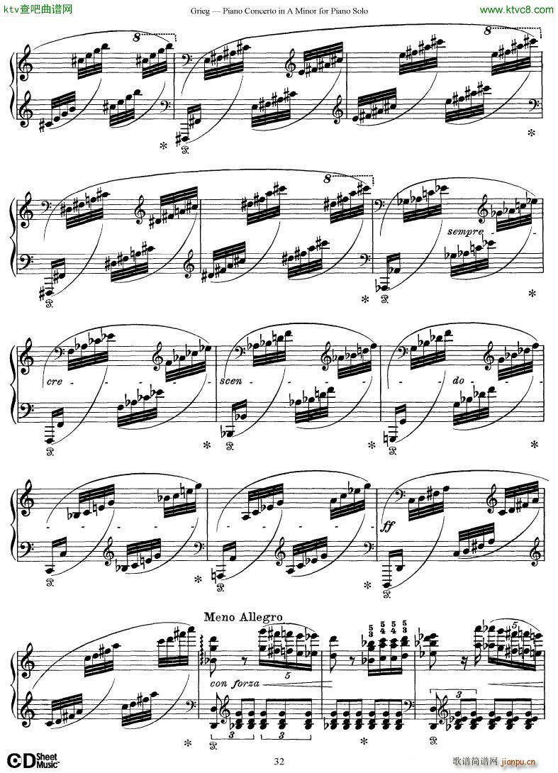 Grieg Piano Concerto solo arr 2 byGrieg(����V)32