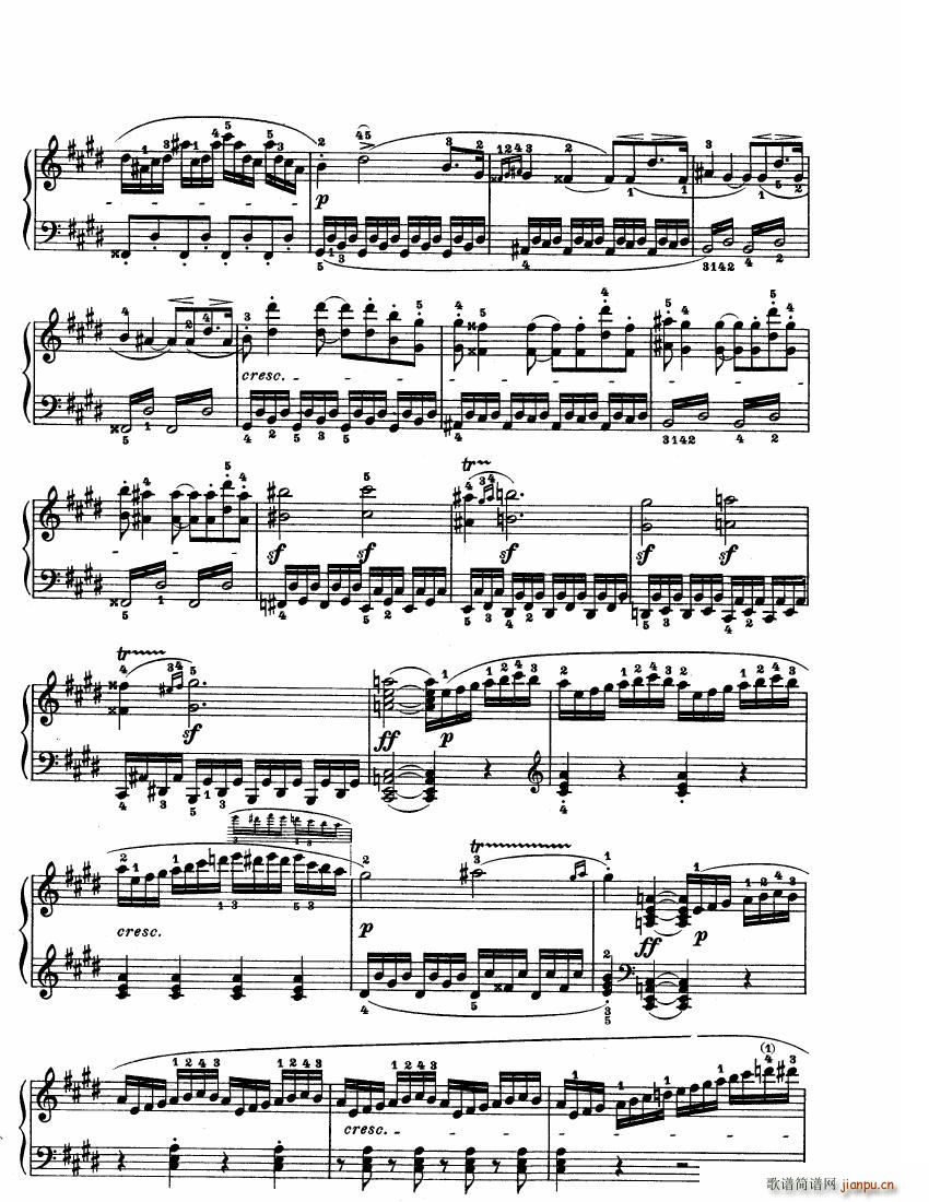 Beethoven op 27 no 2 Piano Sonata Moonlight(����V)6