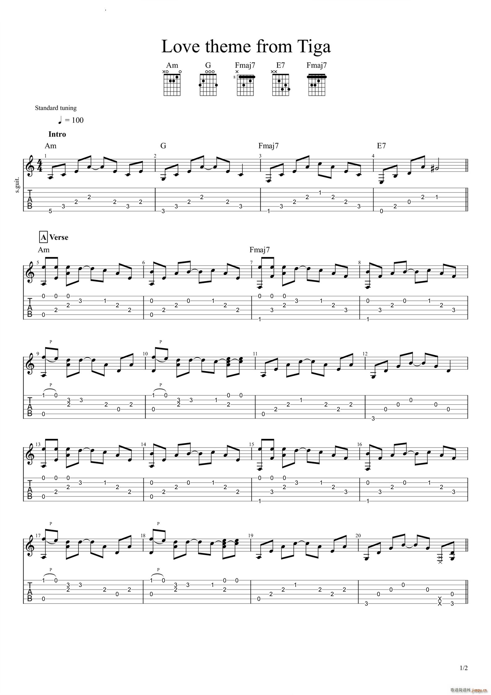 Love theme from Tiga(�����V)1