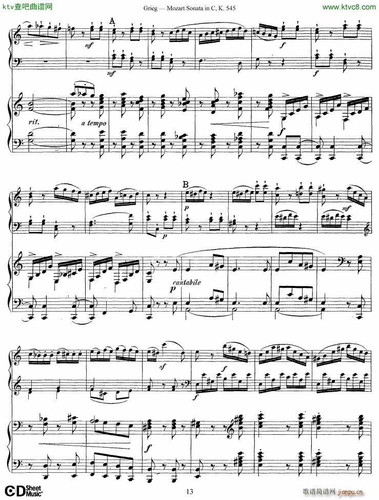 Grieg Mozart sonata KV545 2 pianos(����V)13