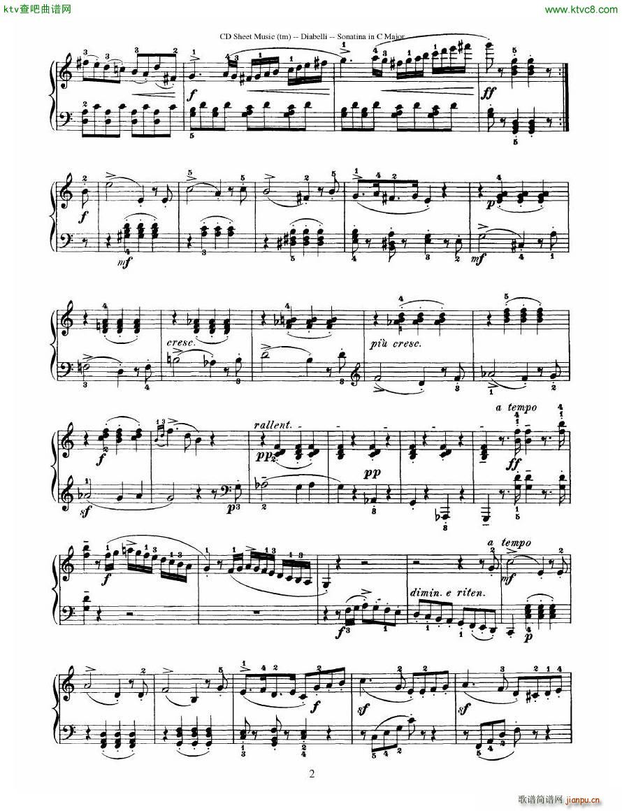 Diabelli Sonatinas Op 151 No 1 4 23P(����V)19