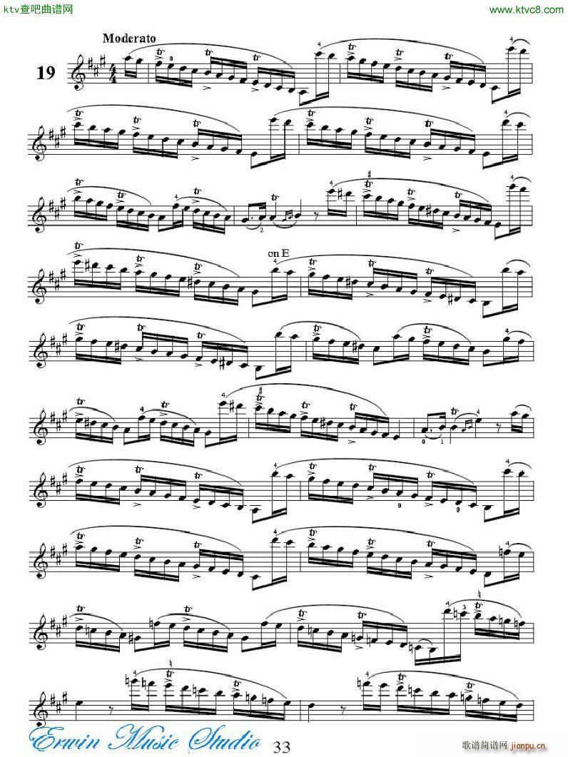 ���R�ɠ� 42�׾�����Rudolphe Kreutzer 42 Studies 13 21(ʮ�ּ�����)14