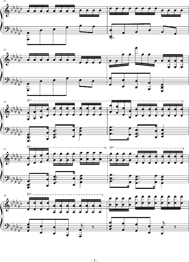 eyude no.3 in G flat(����V)5