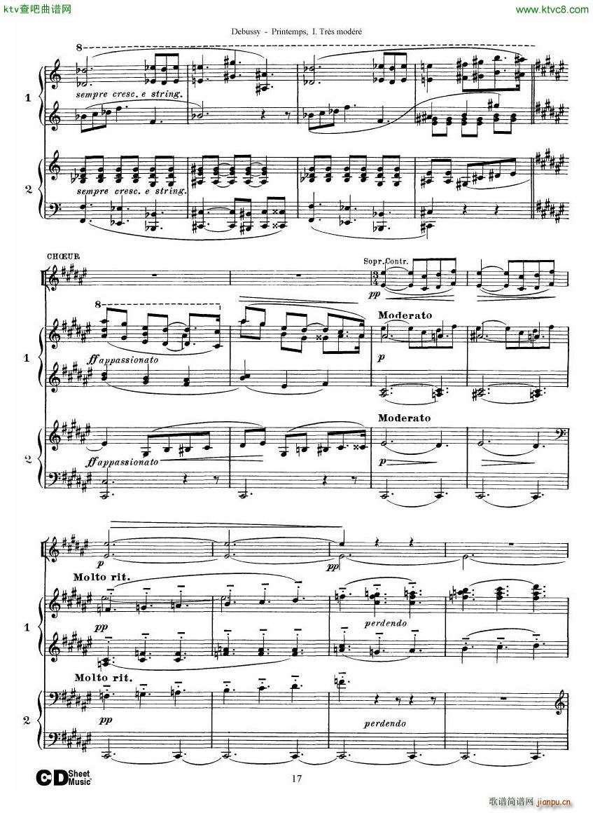 Debussy Printemps I(����V)17