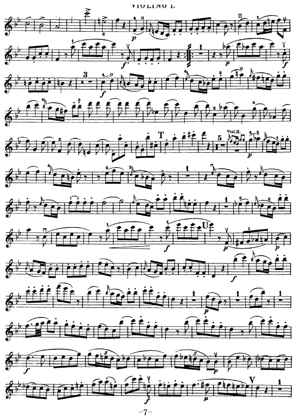 Mozart Quartet No 17 in Bb Major K 458 Violin 1(ʮ�ּ�����)7