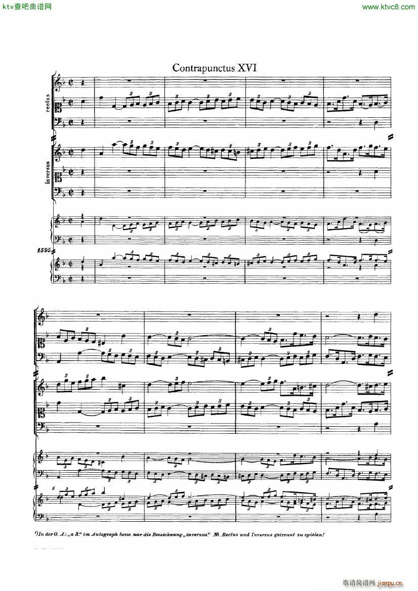 Bach JS BWV 1080 Kunst der Fuge part 2(����V)24