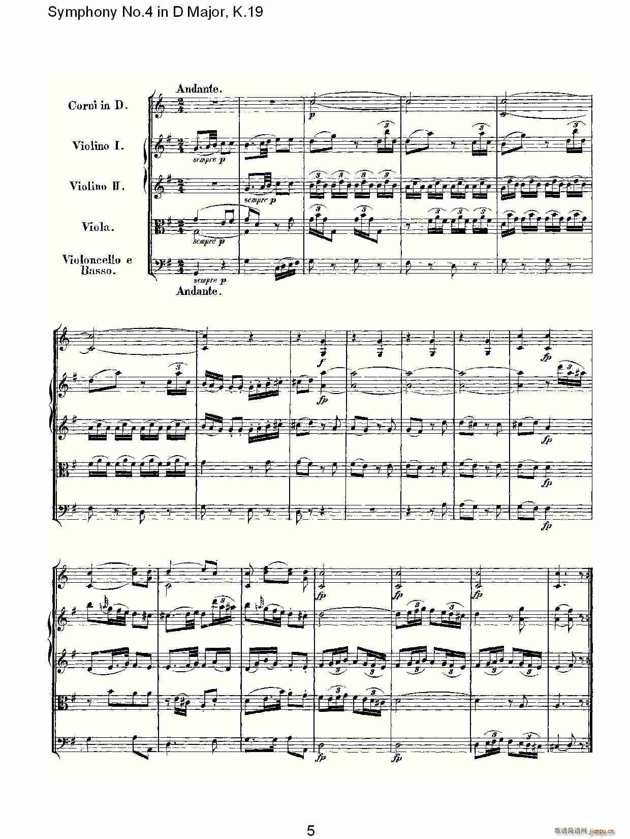 Symphony No.4 in D Major, K.19(ʮ�ּ�����)5
