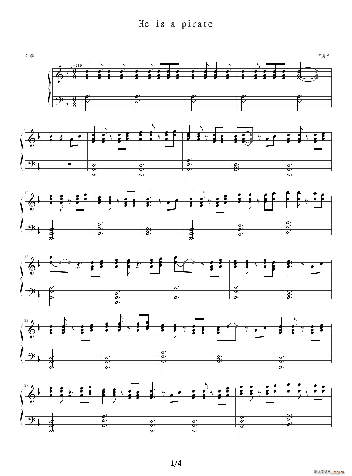 He is a pirate F�{(����V)1