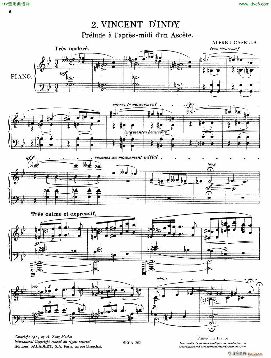 Casella �� La Mani��re de Vincent d Indy piano(����V)1