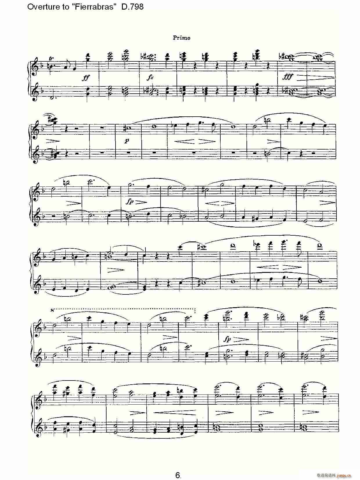 Overture to Fierrabras D 798 Fierrabras ����D 798(����V)6