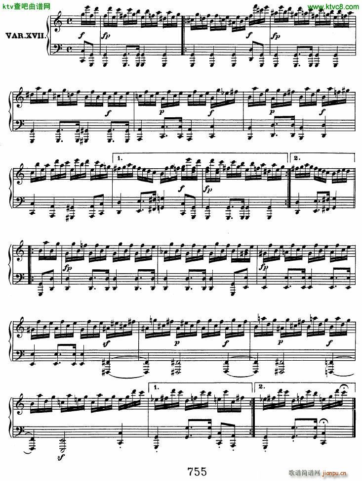 Beethoven op 120 Diabelli Variations(����V)15