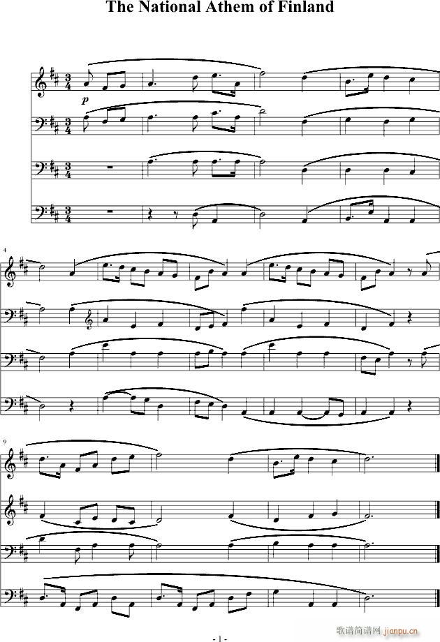 The National Athem of Finland(����V)1