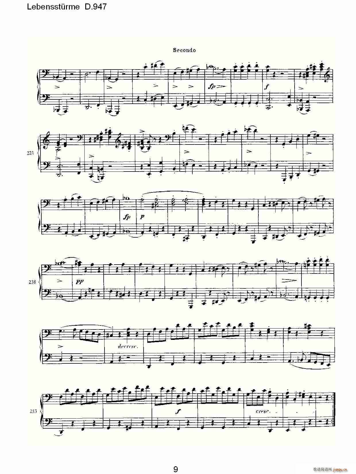 Lebensst��rme D.947(ʮ�ּ�����)9