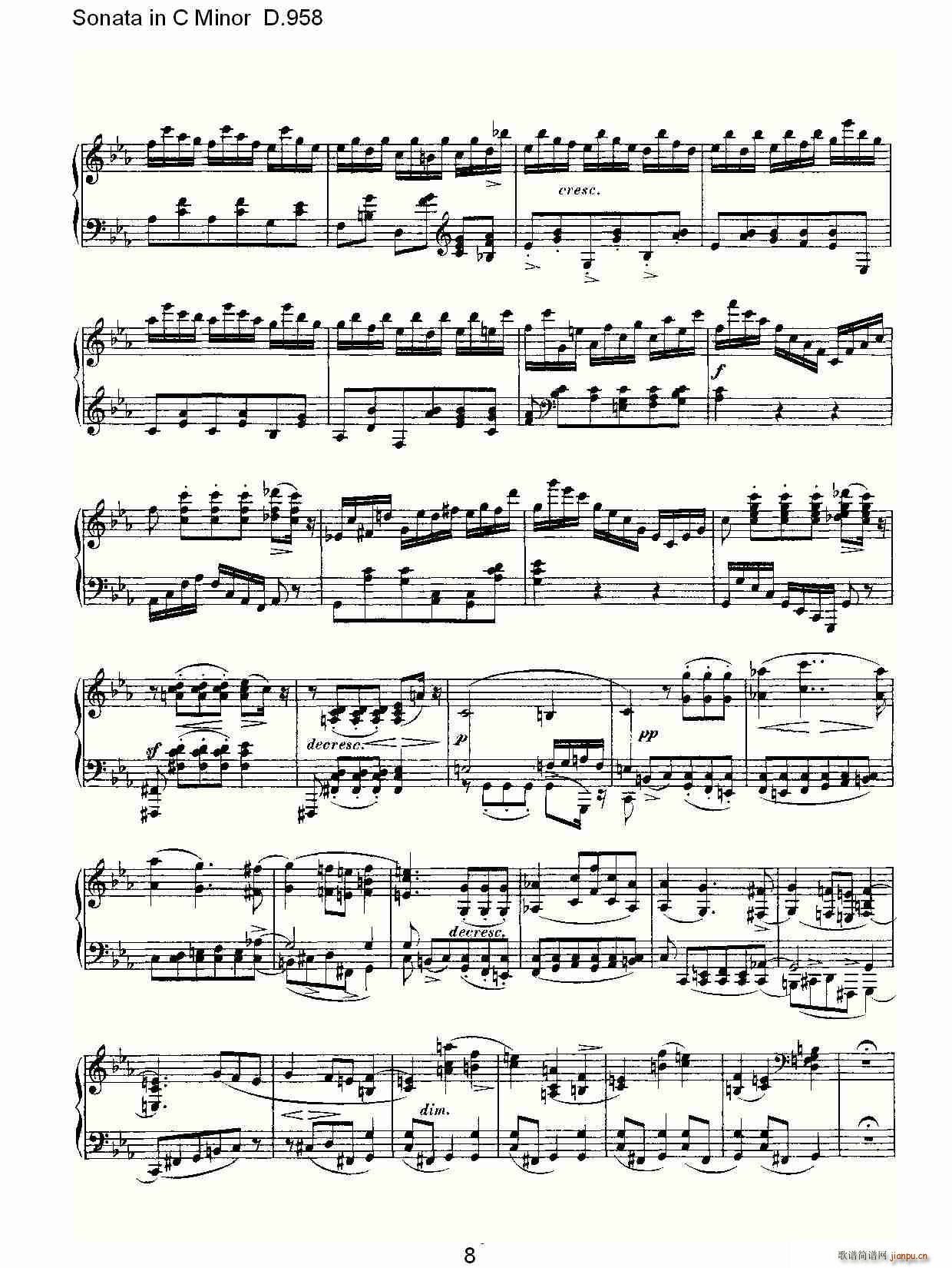 Sonata in C Minor D.958(ʮ�ּ�����)8
