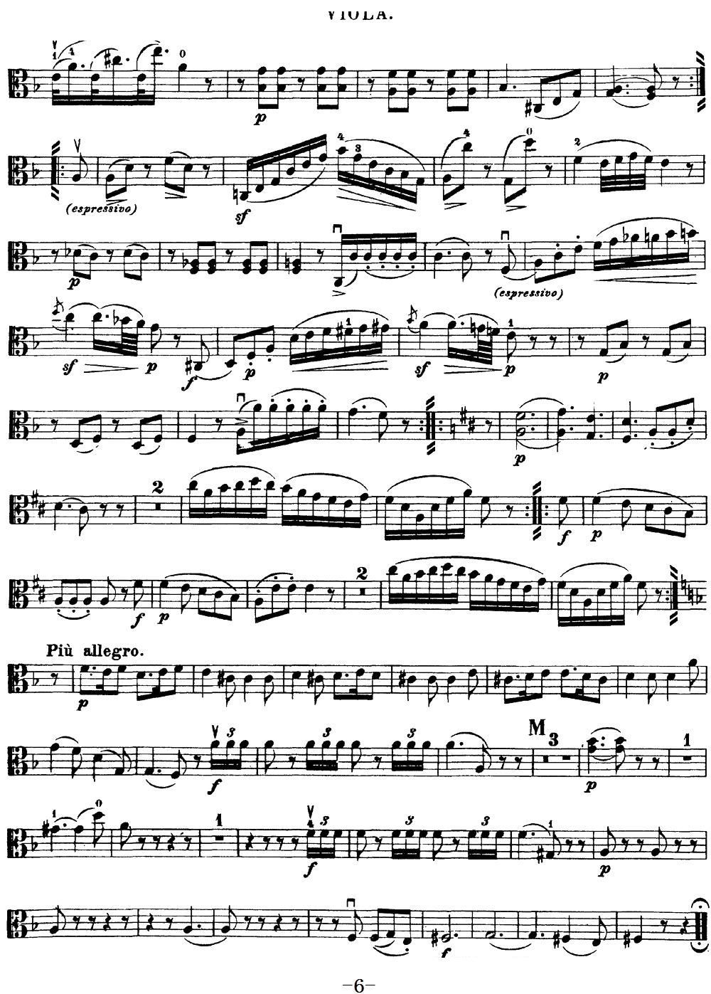 Mozart Quartet No 15 in D Minor K 421 Viola(ʮ�ּ�����)6