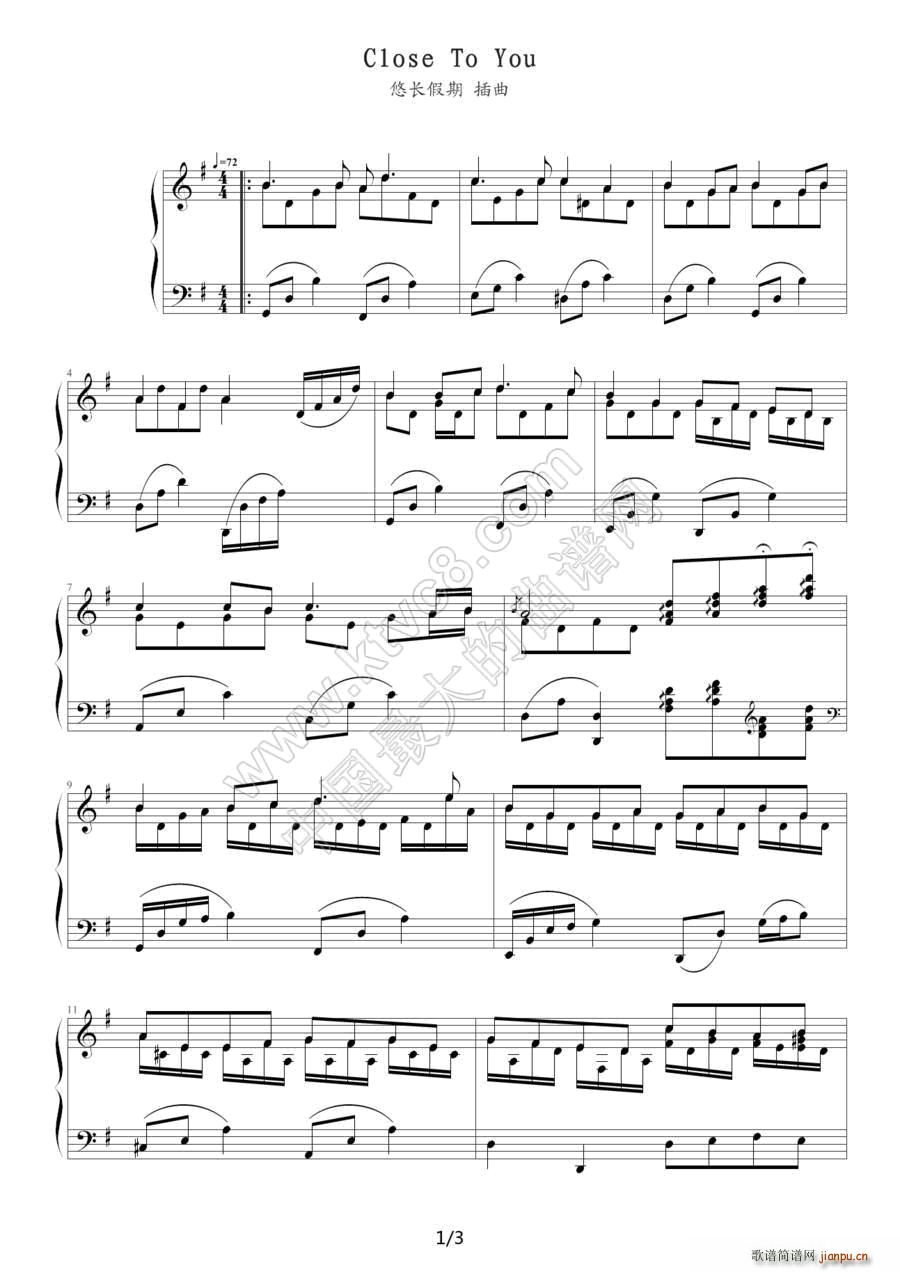 Close To You ������ ���L(ch��ng)���� ����(����V)1