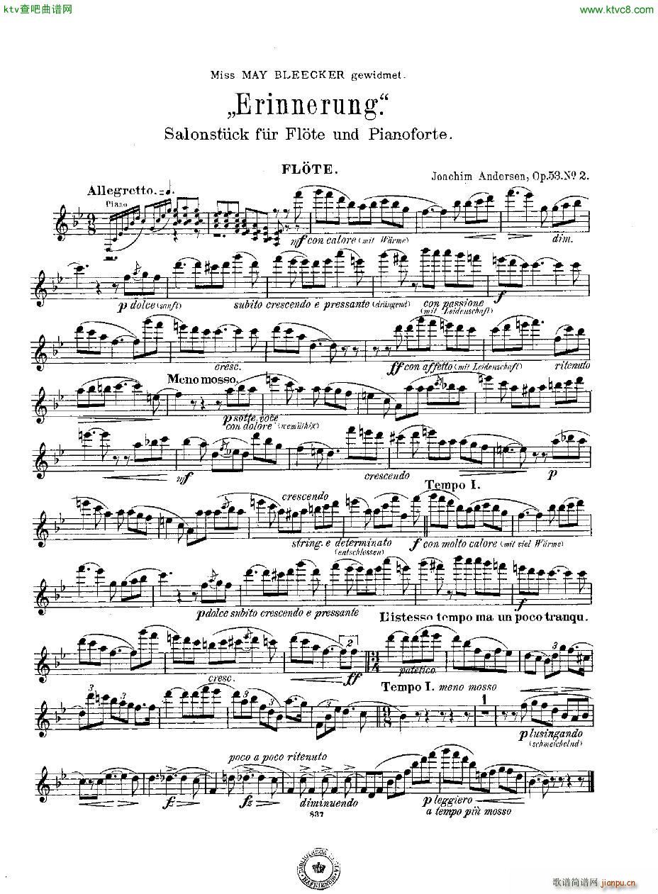 Andersen op 53 no 2 Erinnerung fl pno(����V)6
