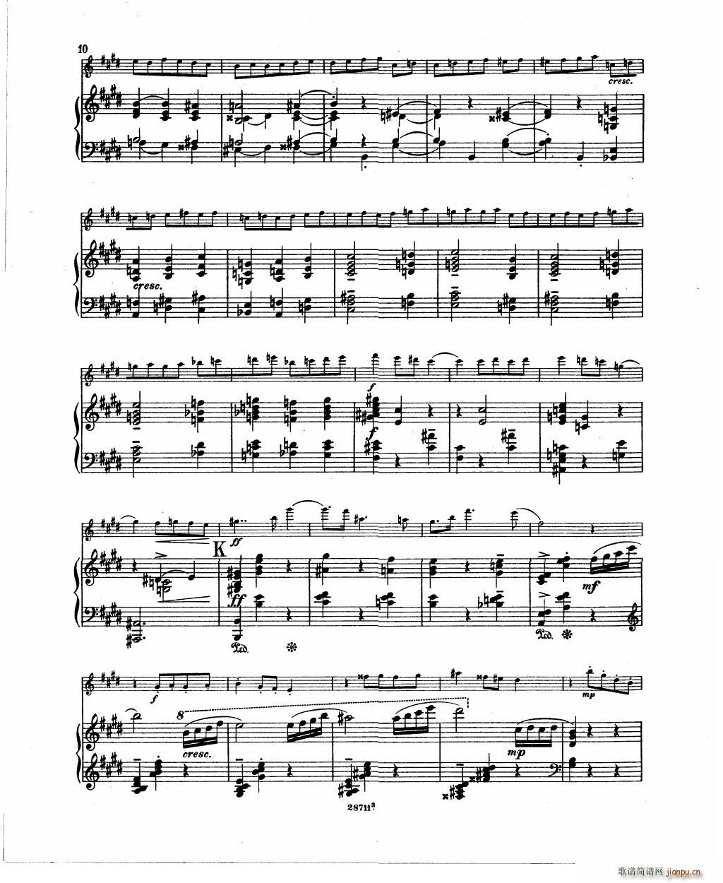 Bowen Humoresque for violin and piano(����V)12