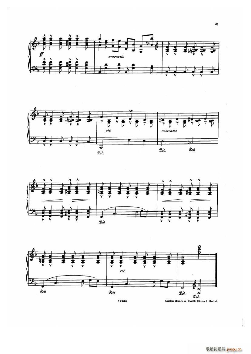 Albeniz op 65 Etudes no 1 7(����V)41