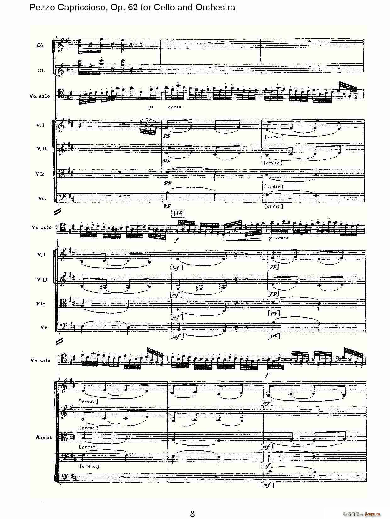 Pezzo Capriccioso, Op.62(�������V)8