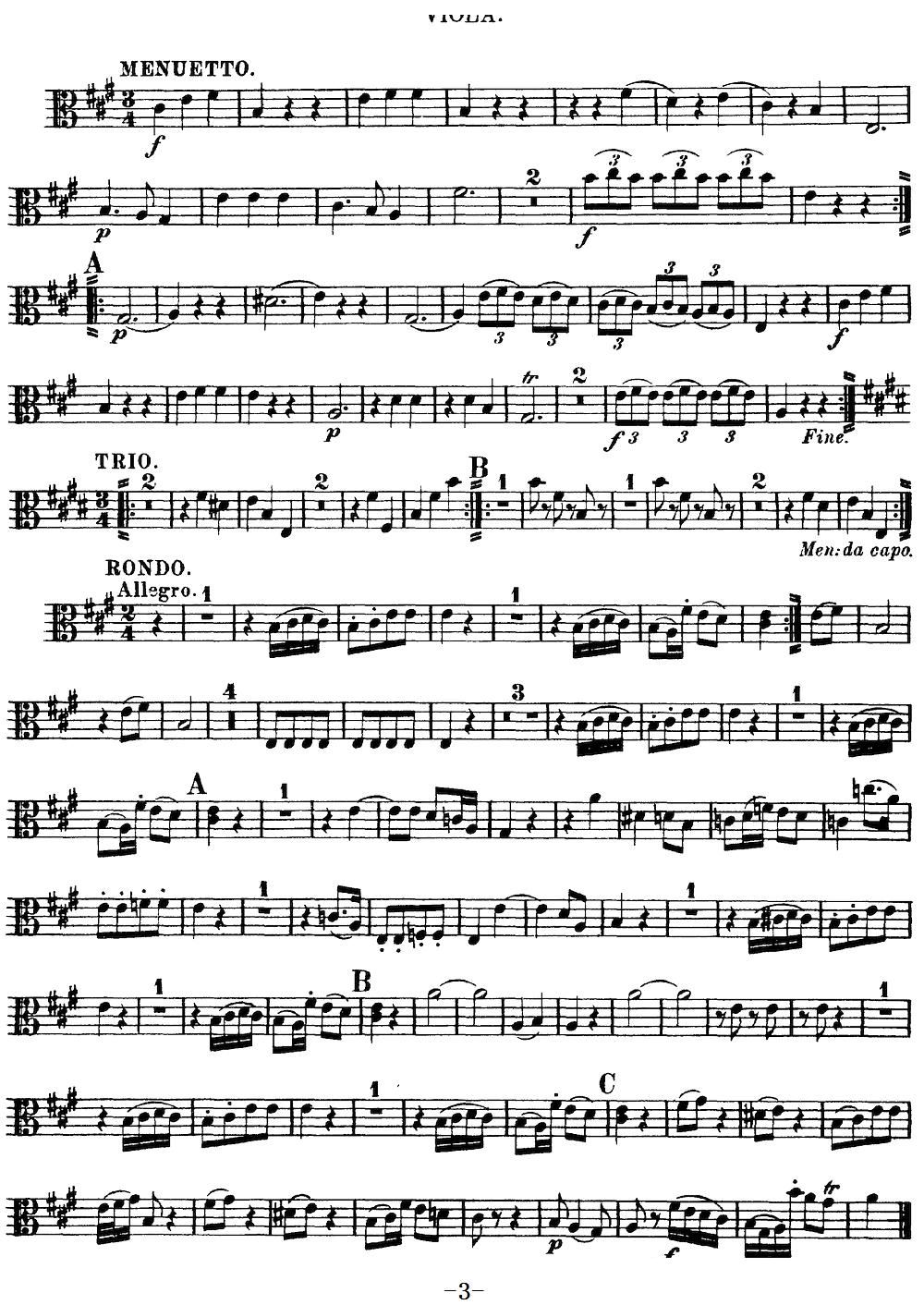 Mozart Quartet No 9 in A Major K 169 Viola(ʮ�ּ�����)3