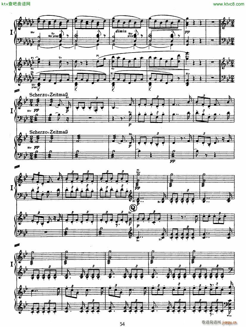 Bruckner Symphony No 4 4 hands arr ��(����V)3