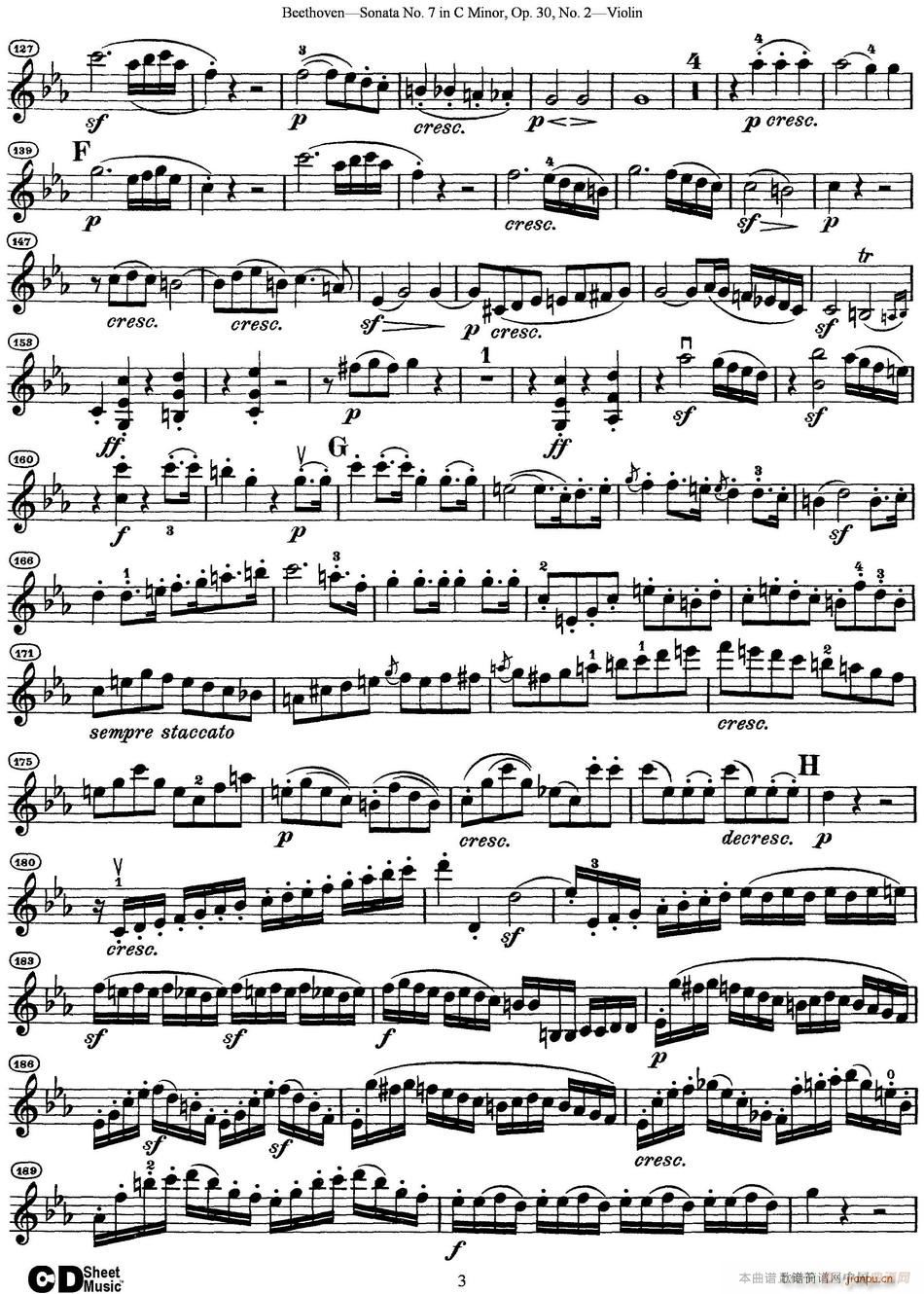 Violin Sonata No 7 in C Minor Op 30 No 2(С�����V)3