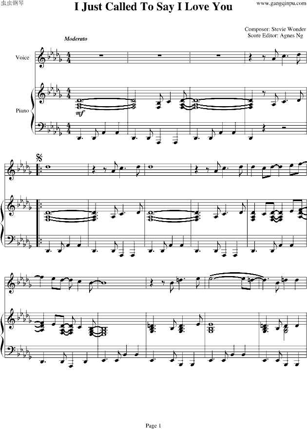 I Just Called To Say I Love You(����V)1