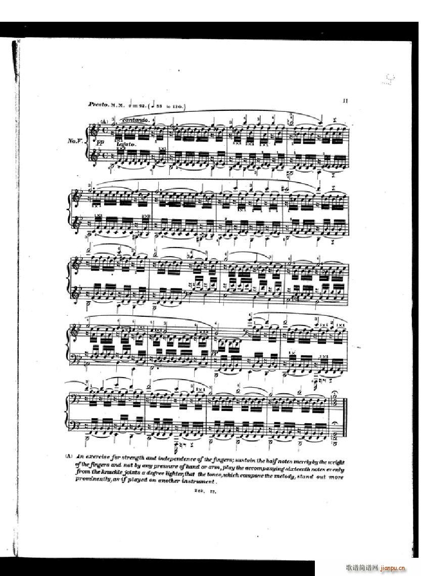 Czerny Etudes de la velocite book II(����V)9