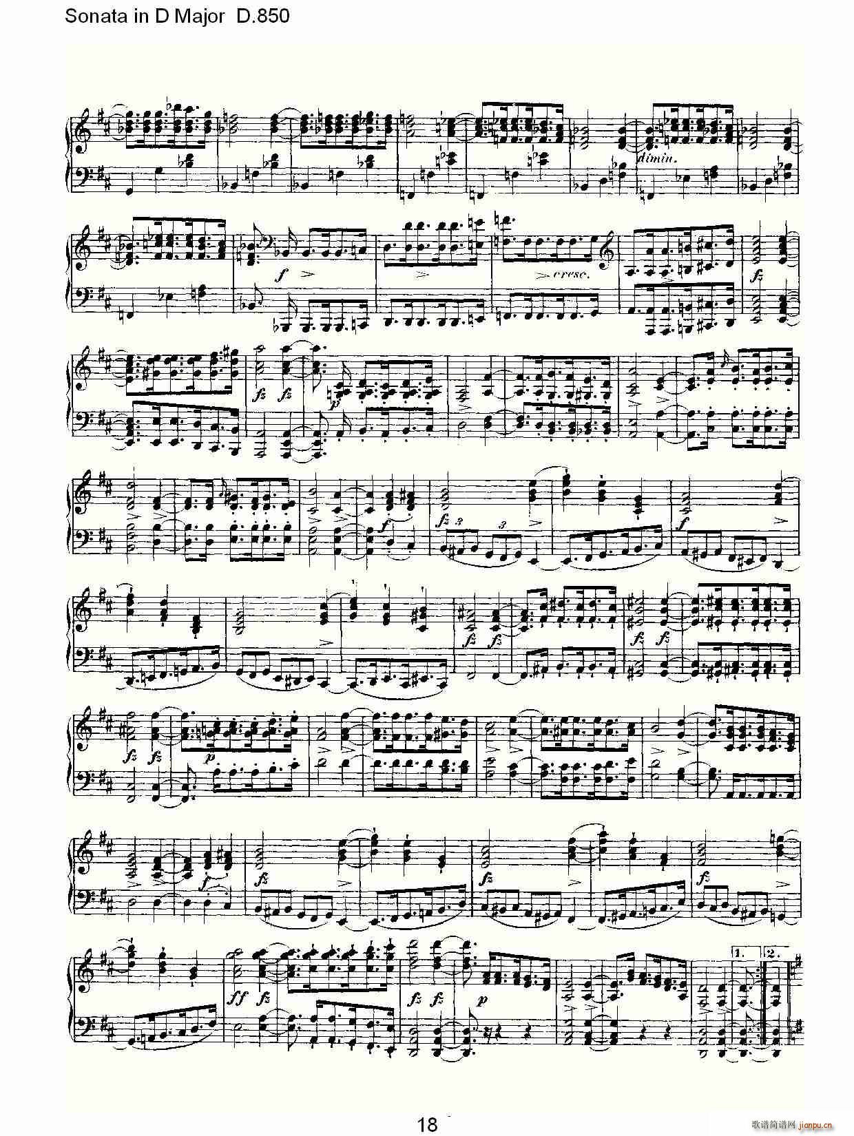 Sonata in D Major D.850(ʮ�ּ�����)18