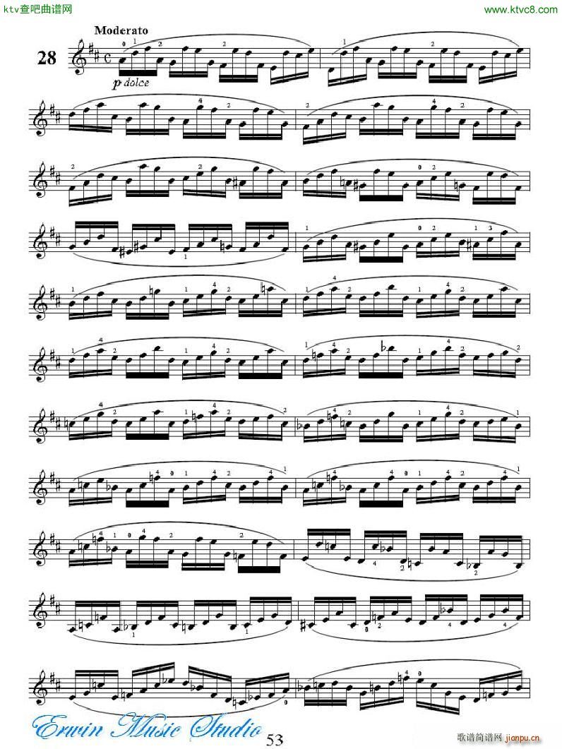 ���R�ɠ� 42�׾�����Rudolphe Kreutzer 42 Studies 22 28(ʮ�ּ�����)16