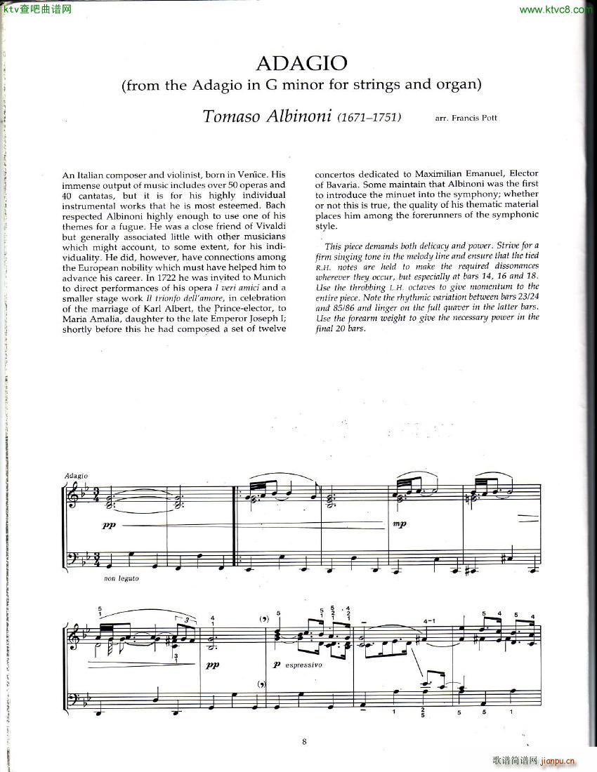 Albinoni Pott Adigio in G(����V)1