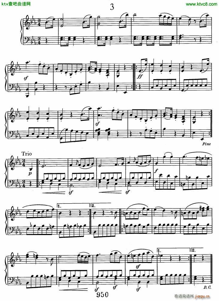 Beethoven WoO 10 6 Minuets(����V)3