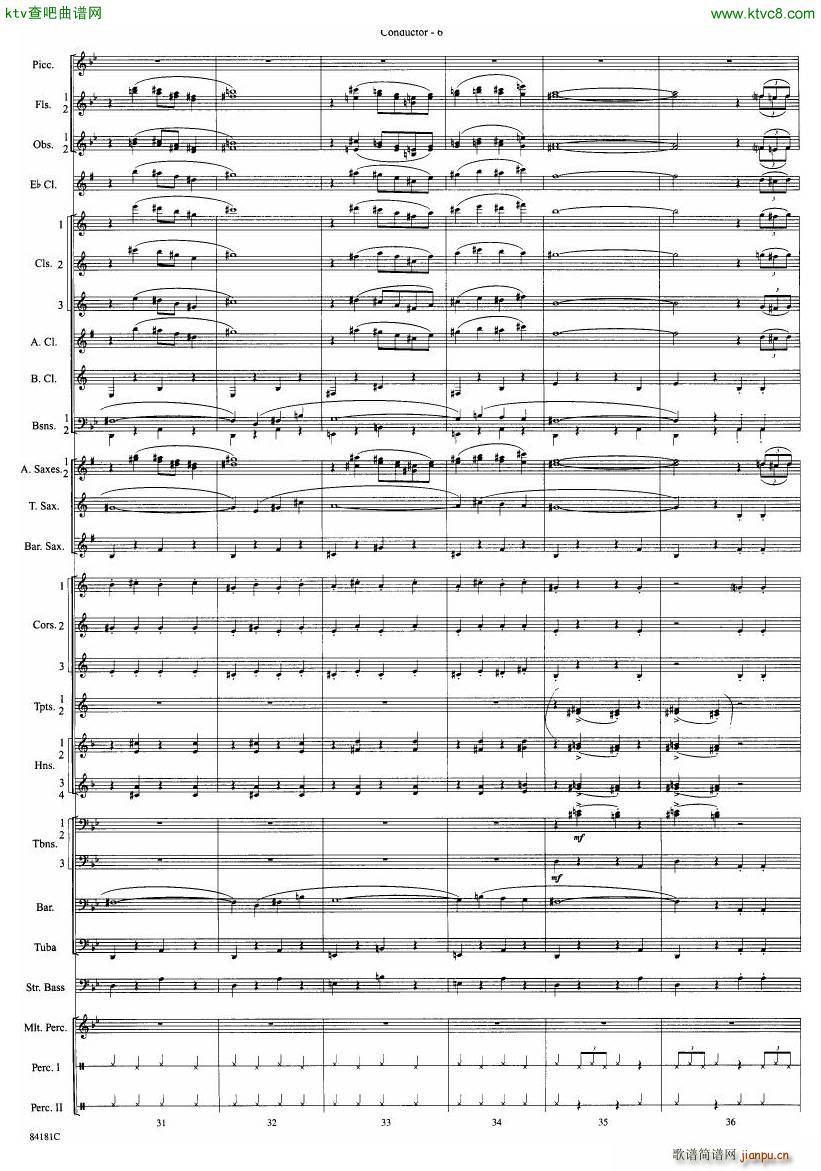 Anderson Sleigh Ride full score(����V)7