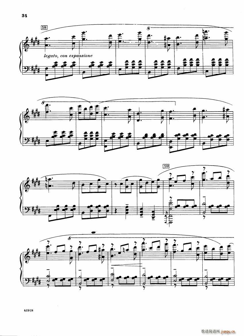 Barber op 28 Souvenirs piano solo(����V)34