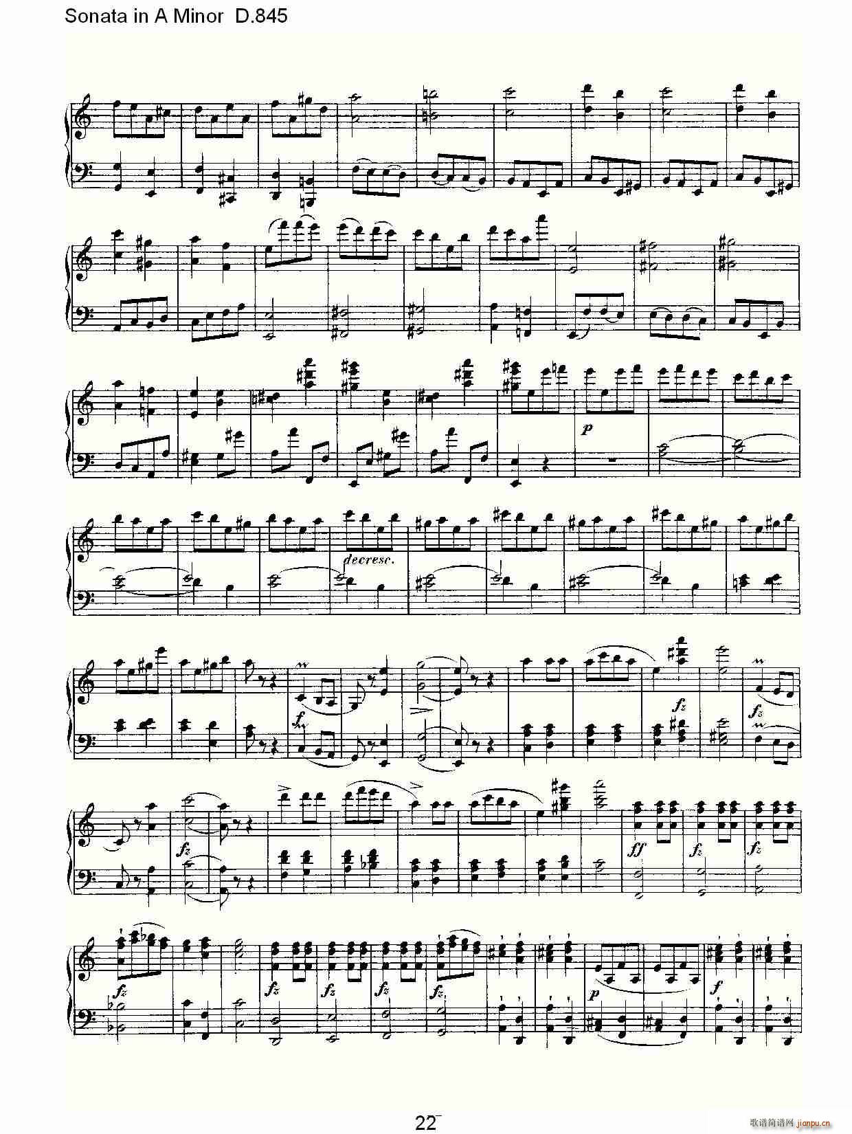 Sonata in A Minor D.845(ʮ�ּ�����)22