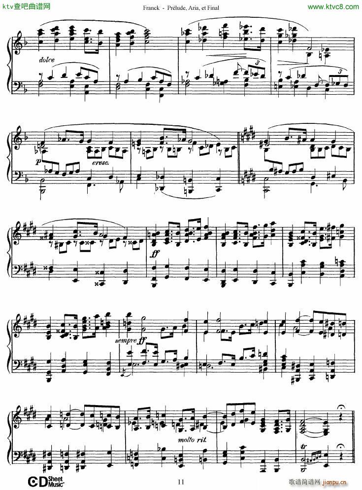 Franck Pr��lude Aria et Final(����V)11