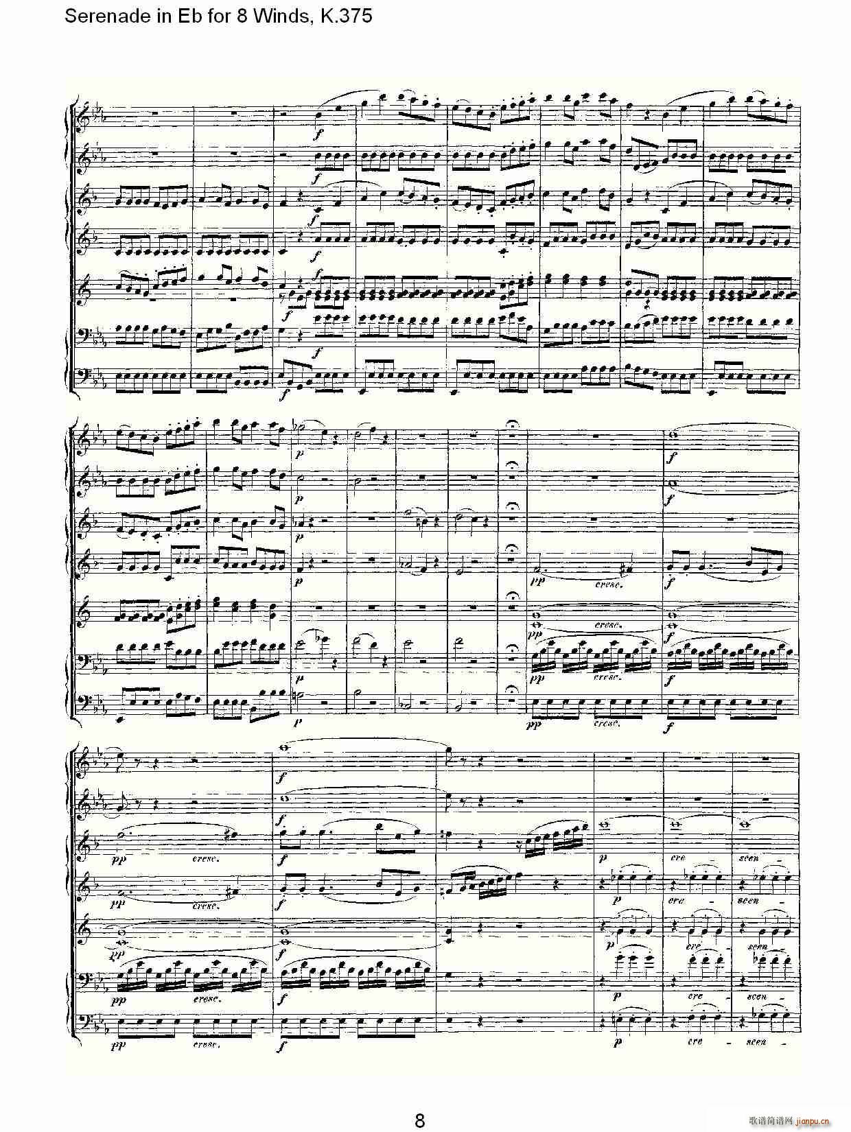 Serenade in Eb for 8 Winds, K.375(ʮ�ּ�����)8