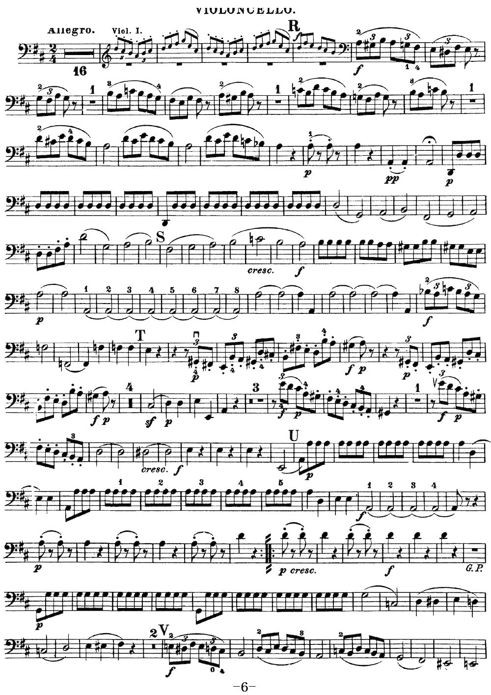 Mozart Quartet No 20 in D Major K 499 Cello(ʮ�ּ�����)6