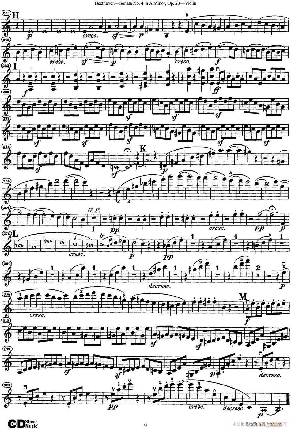 Violin Sonata No 4 in A Minor Op 23(С�����V)6