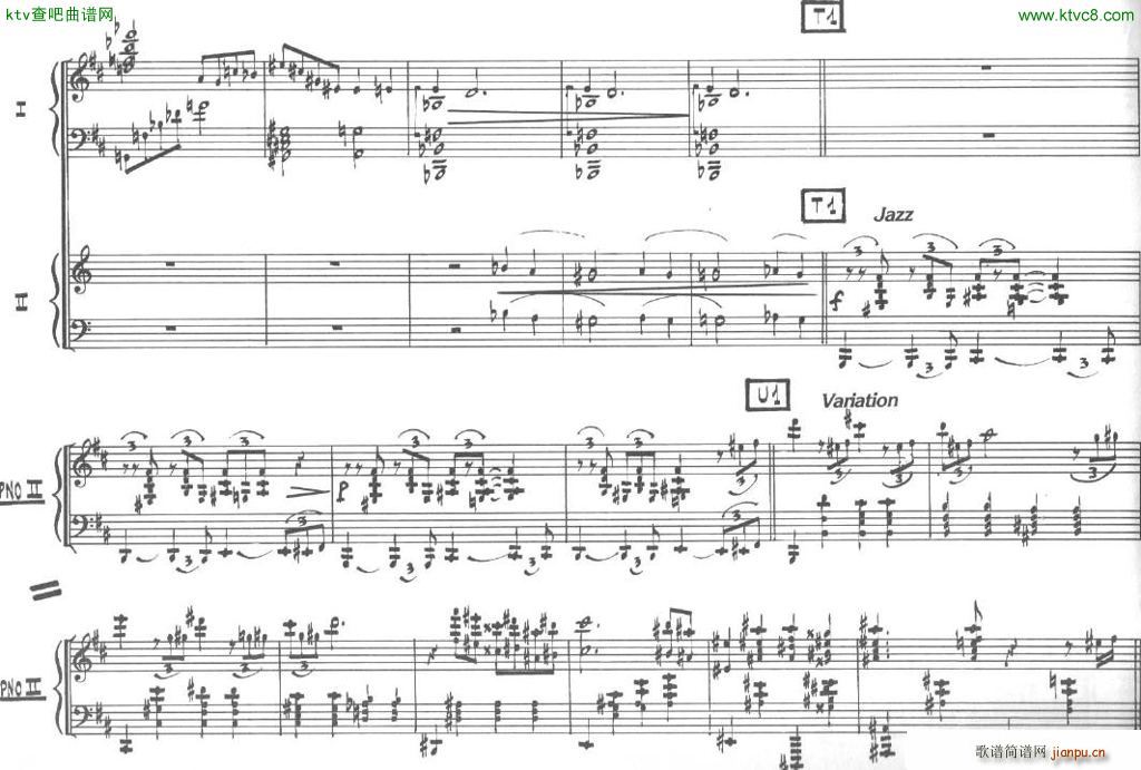 Bolling Sonata for Two Pianist no 2 Part2(����V)9