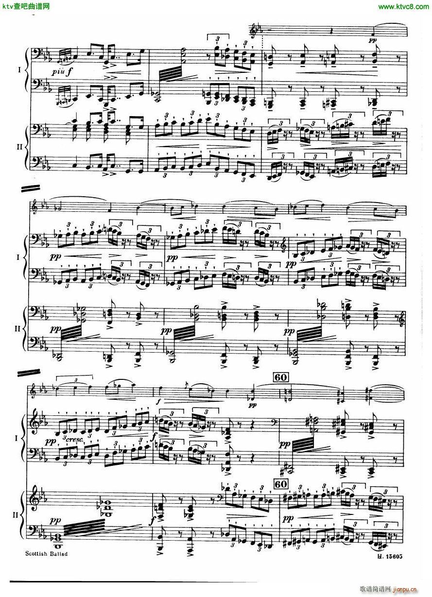 Britten Scottish Ballad op 26 arr for 2 pianos(����V)7