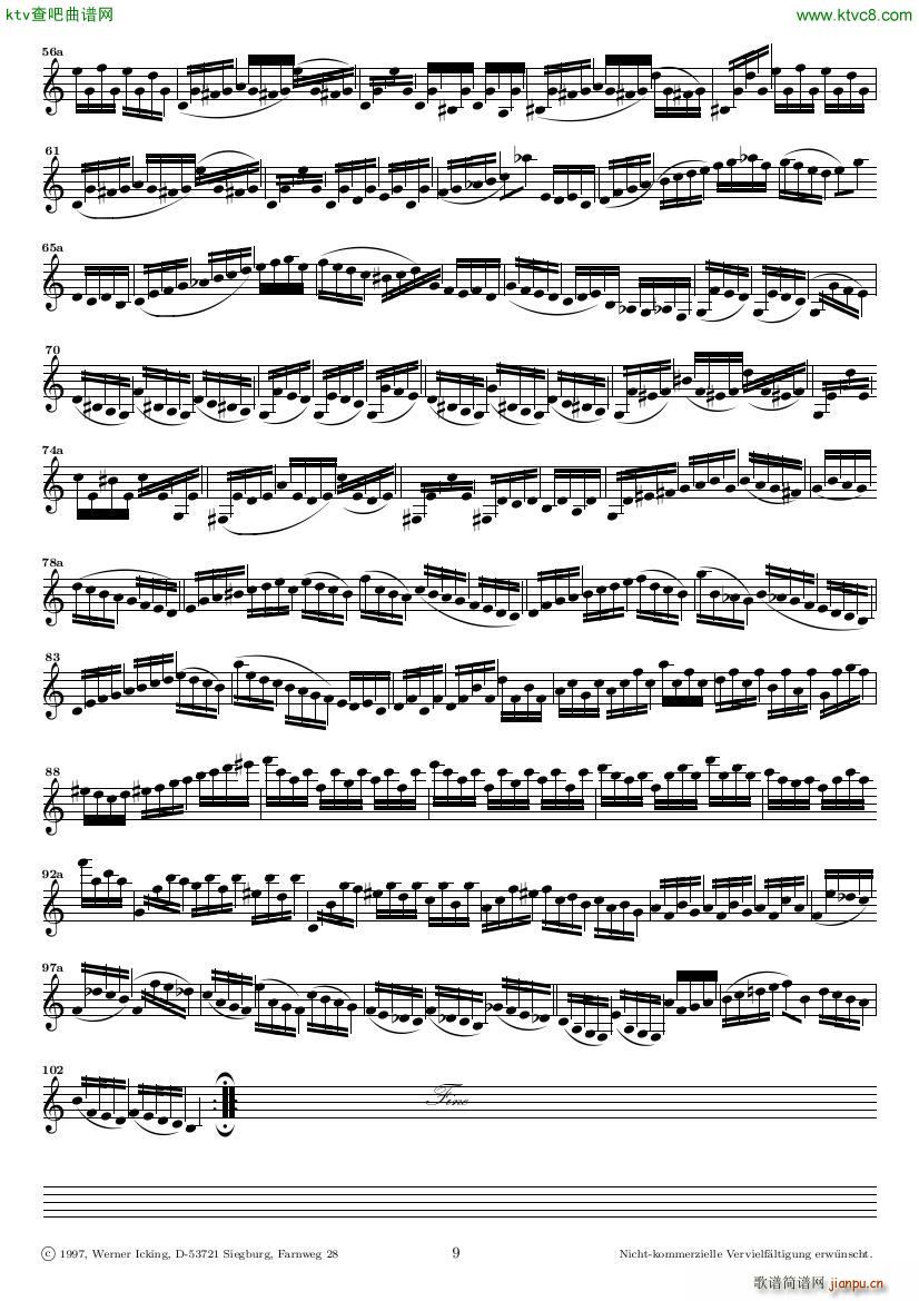 Bach JS BWV 1005 Sonata for Solo Violin in C(����V)9