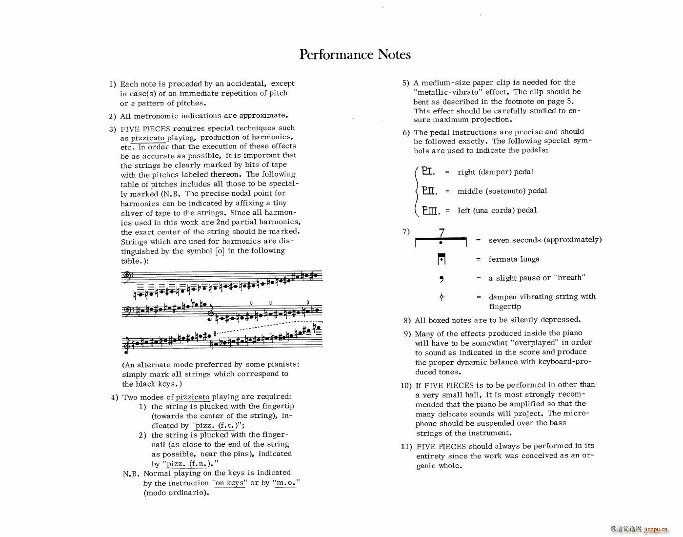 Crumb Five Pieces for Piano(����V)1