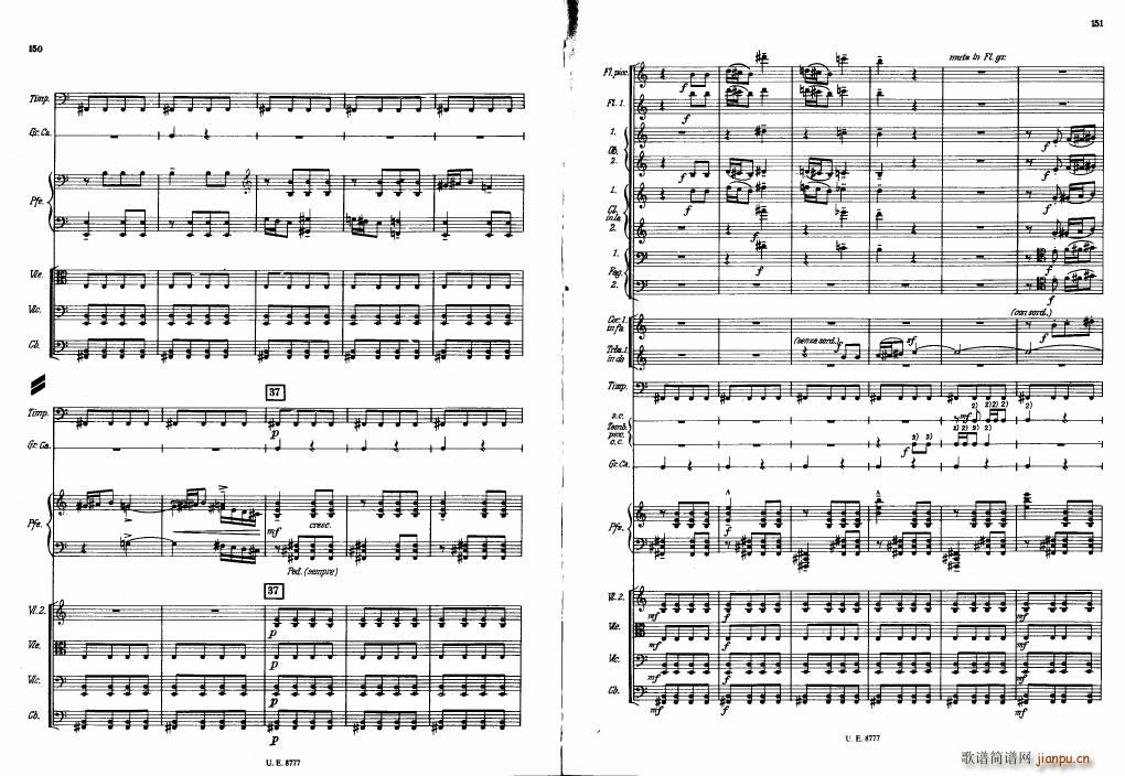 Bartok SZ 83 Piano Concerto No1 Full Score ��(����V)34