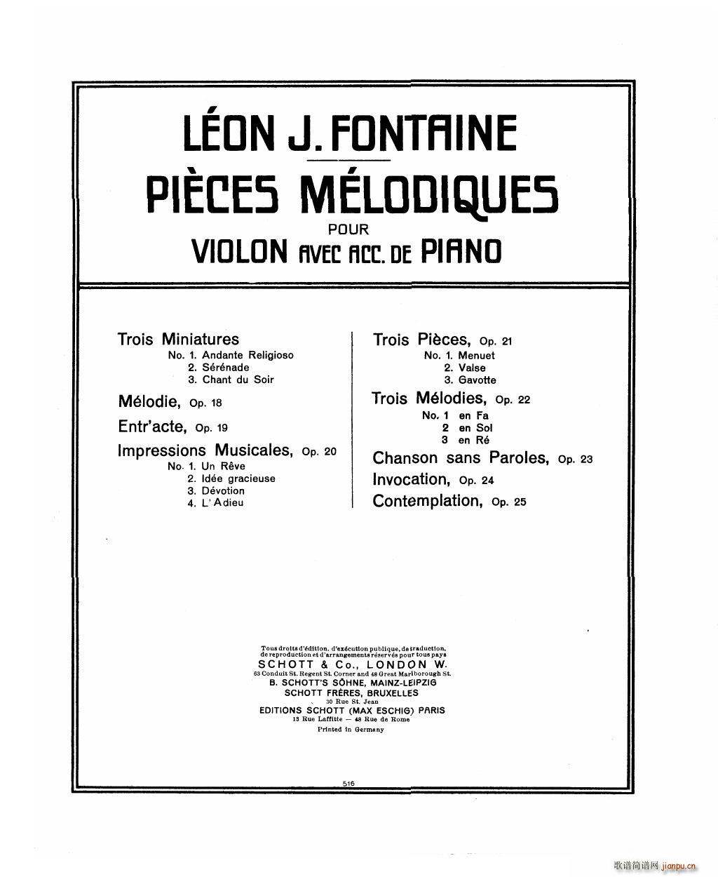 Bowen Barcarolle for violin and piano(����V)15